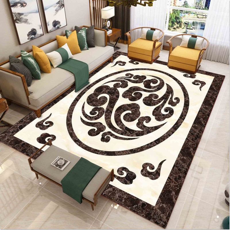 Luxury Southwest Rug Multicolored Floral Print Rug Pet-Friendly Easy to Care Washable Rug for the Living Room