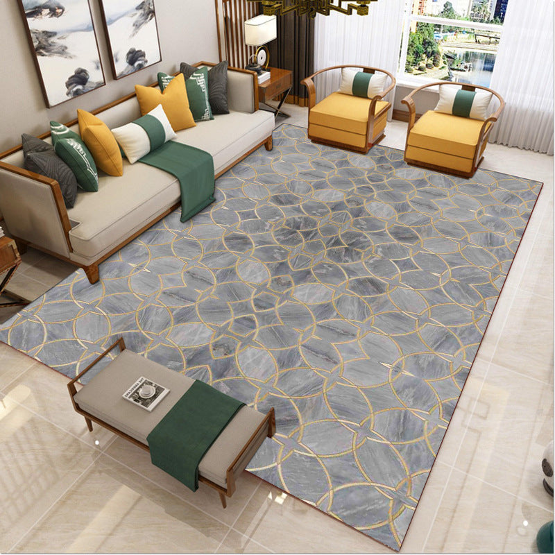 Luxury Southwest Rug Multicolored Floral Print Rug Pet-Friendly Easy to Care Washable Rug for the Living Room