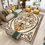 Luxury Southwest Rug Multicolored Floral Print Rug Pet-Friendly Easy to Care Washable Rug for the Living Room