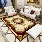 Antique patterned rug multicolored polypropylene indoor rug easy care washable rug for living room