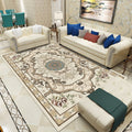 Antique patterned rug multicolored polypropylene indoor rug easy care washable rug for living room