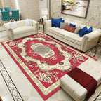 Antique patterned rug multicolored polypropylene indoor rug easy care washable rug for living room