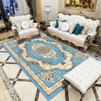 Antique patterned rug multicolored polypropylene indoor rug easy care washable rug for living room