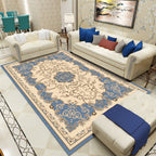 Antique patterned rug multicolored polypropylene indoor rug easy care washable rug for living room
