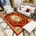 Antique patterned rug multicolored polypropylene indoor rug easy care washable rug for living room