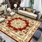 Retro Living Room Rug Multicolor Floral Indoor Rug Polypropylene Pet-Friendly Washable Easy Care Rug