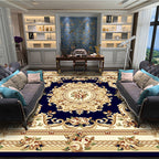 Retro Living Room Rug Multicolor Floral Indoor Rug Polypropylene Pet-Friendly Washable Easy Care Rug