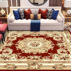Retro Living Room Rug Multicolor Floral Indoor Rug Polypropylene Pet-Friendly Washable Easy Care Rug