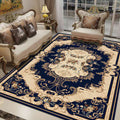 Southwestern Living Room Rug Multicolored Floral Pattern Rug Polyester Pet-friendly Stain-resistant Area Rug