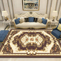 Western Floral Printed Rug Multifunctional Polyester Rug Pet-friendly Non-slip Rug for Living Room