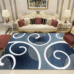 Indian Living Room Rug Multicolored Geometric Pattern Indoor Rug Polyester Pet Friendly Washable Rug