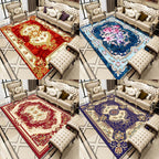Multicolored living room carpet American floral design carpet synthetic easy-care non-slip carpet