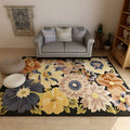 Americana Floral Pattern Rug Multicolored Polypropylene Area Rug Pet Friendly Machine Washable Indoor Rug for Living Room