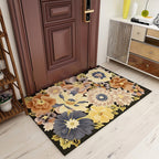 Americana Floral Pattern Rug Multicolored Polypropylene Area Rug Pet Friendly Machine Washable Indoor Rug for Living Room
