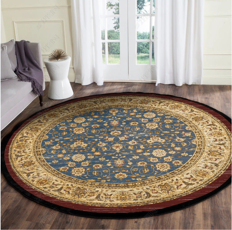 Multicolor Living Room Rug Oriental Tribal Pattern Rug Synthetic Pet-Friendly Easy Care Rug