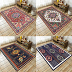 Boho-Chic Living Room Rug Multicolor Geometric Print Rug Polypropylene Machine Washable Non-Slip Back Rug