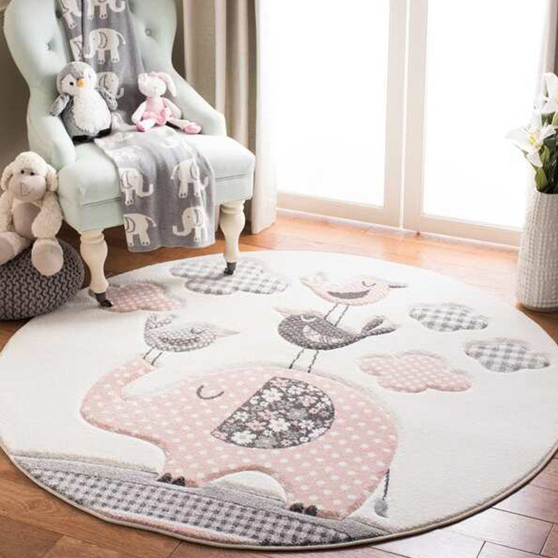 Modern children's room carpet multicolored cartoon pattern carpet polypropylene non-slip machine washable carpet