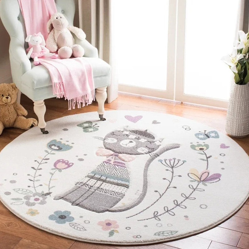 Modern children's room carpet multicolored cartoon pattern carpet polypropylene non-slip machine washable carpet