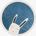 Casual Kids Bedroom Rug Multicolor Cartoon Indoor Rug Polyester Non-Slip Easy Care Area Rug