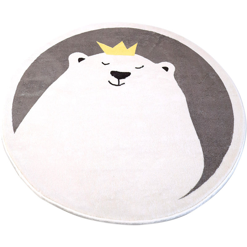 Beautiful children's room carpet Multicolored cartoon pattern carpet Polyester non-slip machine washable carpet