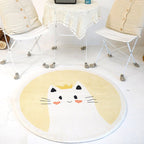 Sweet children's room carpet Multicolor Cartoon area rug Synthetic Non-slip Pet-friendly Indoor carpet