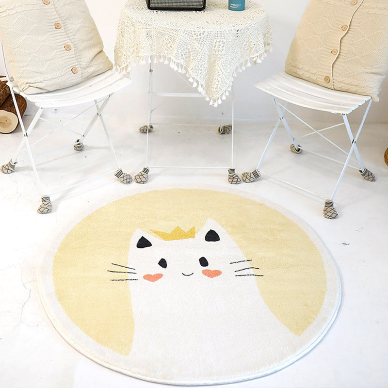 Sweet children's room carpet Multicolor Cartoon area rug Synthetic Non-slip Pet-friendly Indoor carpet