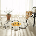 Irregular Shape Flower-rich Carpet Multicolored Designer Carpet Synthetic Non-slip Back Pet-friendly Carpet for Children