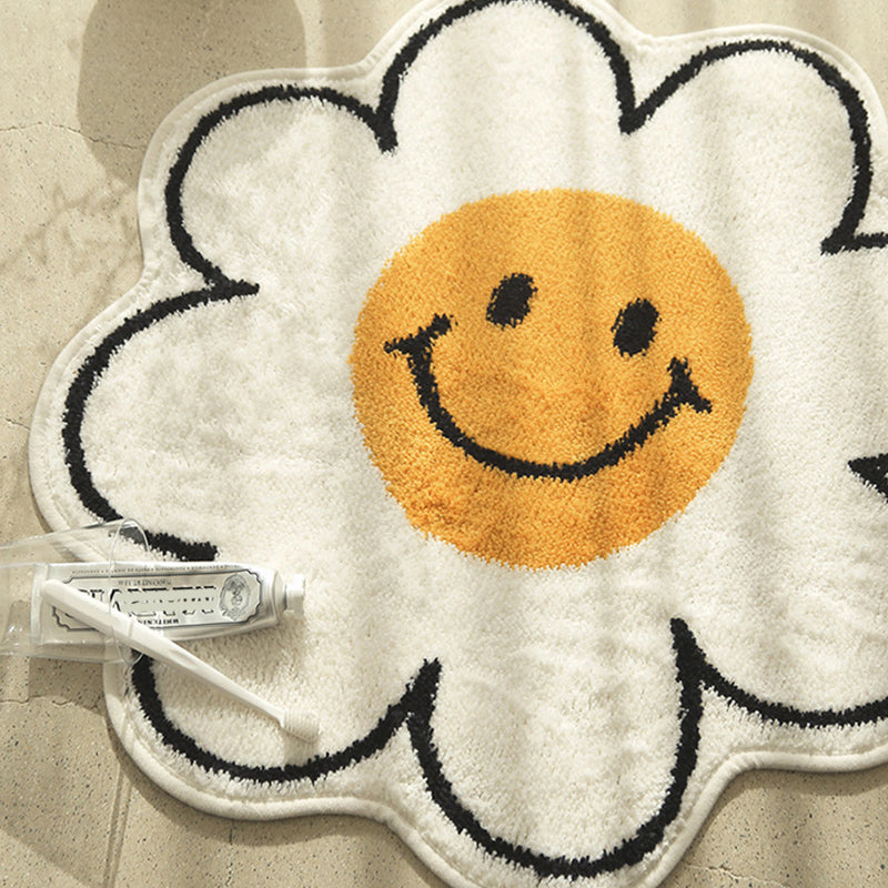 Irregular Shape Flower-rich Carpet Multicolored Designer Carpet Synthetic Non-slip Back Pet-friendly Carpet for Children