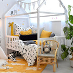 Lovely Cartoon Print Rug Multicolor Polyester Area Rug Non-Slip Machine Washable Rug for Bedroom