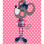 Beautiful Children's Rug Multicolored Cartoon Printed Area Rug Polypropylene Non-Slip Easy-Care Rug