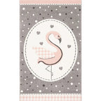 Lovely Children's Room Carpet Multicolor Cartoon Printed Carpet Polyester Pet-Friendly Machine Washable Indoor Carpet