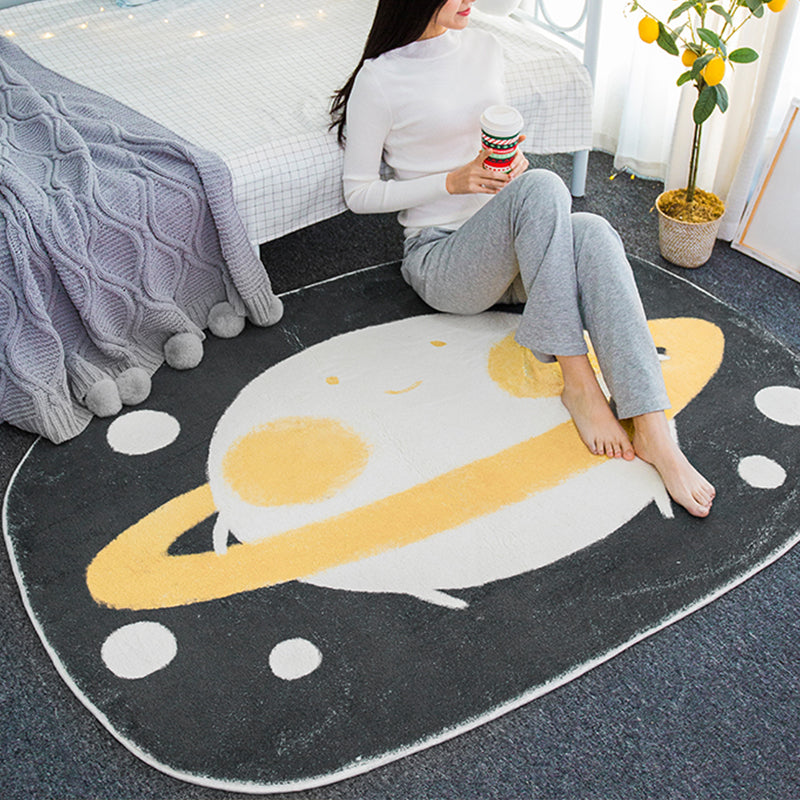 Multicolored Relaxation Carpet Synthetic Area Rug Non-slip Machine Washable Carpet for the Children's Room