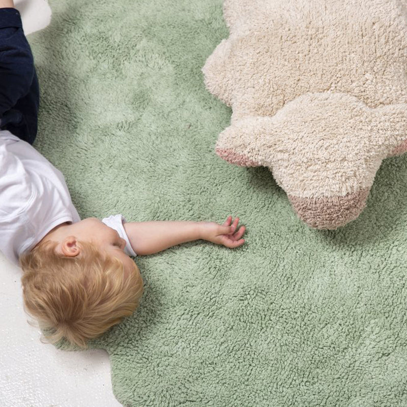 Irregular Shape Cartoon Carpet Multicolor Funky Area Rug Synthetic Pet-Friendly Non-Slip Backing Rug for Room