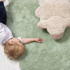 Irregular Shape Cartoon Carpet Multicolor Funky Area Rug Synthetic Pet-Friendly Non-Slip Backing Rug for Room