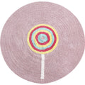 Colorful Lollipop Print Rug made of Cotton, Comfort Rug, Pet-friendly, Washable, Easy to Care, Rug for Kids