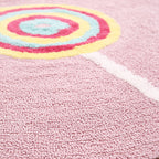 Colorful Lollipop Print Rug made of Cotton, Comfort Rug, Pet-friendly, Washable, Easy to Care, Rug for Kids