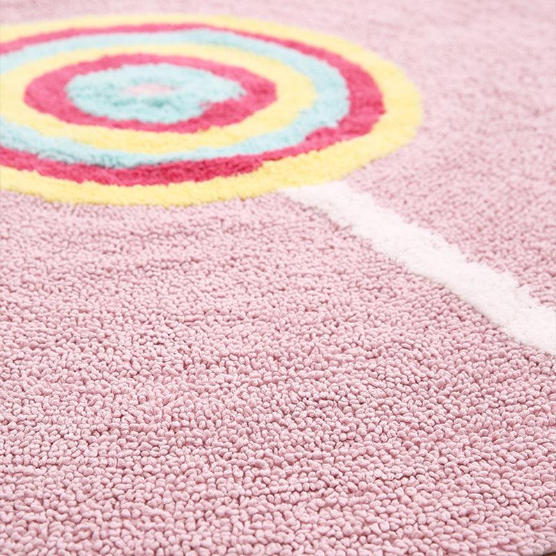 Colorful Lollipop Print Rug made of Cotton, Comfort Rug, Pet-friendly, Washable, Easy to Care, Rug for Kids