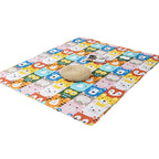 Comfort Kids Room Rug Multicolored Cartoon Rug Cotton Blend Pet-Friendly Easy Care Rug