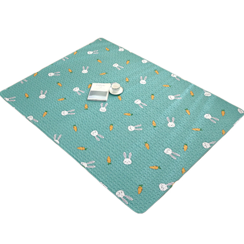 Beautiful Cartoon Print Rug Multicolored Cotton Area Rug Pet Friendly Machine Washable Rug for Children's Room