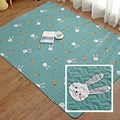 Beautiful children's room rug Colorful cartoon pattern rug Cotton non-slip backing pet-friendly rug