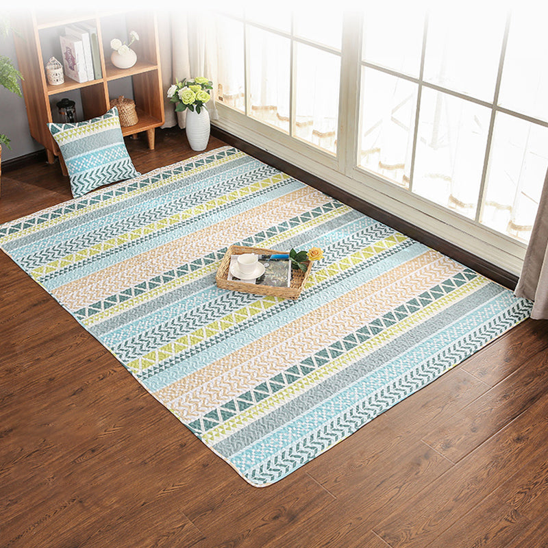Beautiful geometric rug Multicolored Trend rug Cotton Easy to care for Pet-friendly Washable indoor rug for rooms