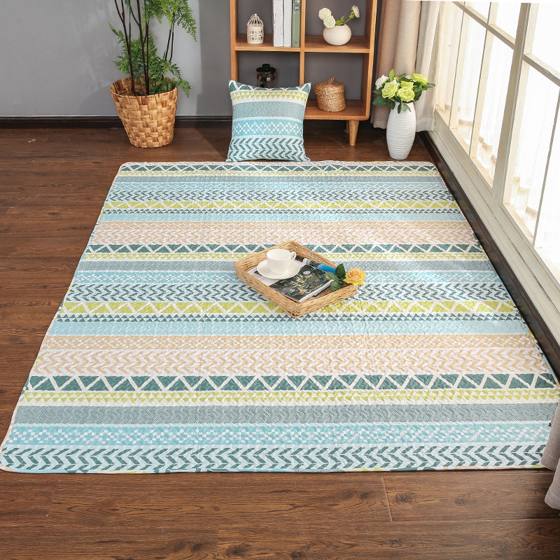 Beautiful geometric rug Multicolored Trend rug Cotton Easy to care for Pet-friendly Washable indoor rug for rooms