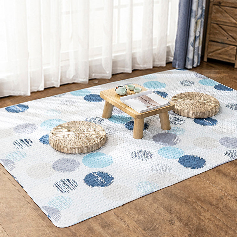 Multi-Color Relaxation rug Cotton Geometric pattern rug Non-slip backing Machine washable rug for bedroom