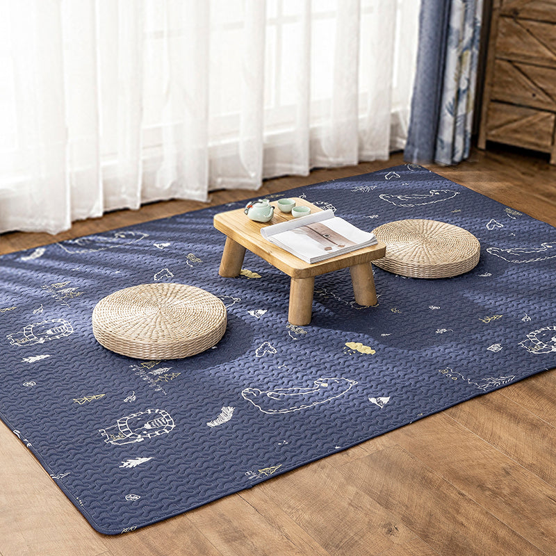 Multi-Color Relaxation rug Cotton Geometric pattern rug Non-slip backing Machine washable rug for bedroom