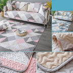 Comfort Living Room Carpet Multicolored Geometric Printed Area Rug Non-Slip Backing Washable Rug