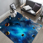 Multicolored novelty rug polyester room pattern area rug with non-slip backing machine washable rug for the bedroom