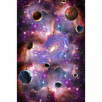 Multicolored novelty rug polyester room pattern area rug with non-slip backing machine washable rug for the bedroom