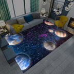 Casual Living Room Wallpaper Multicolor Area Print Rug Polypropylene Non-Slip Back Indoor Rug