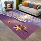Sweet Animal Print Rug Multicolored Polypropylene Rug Polyester Non-Slip Back Washable Rug