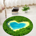 Comfort 3D Plant Pattern Rug Multicolored Polypropylene Area Rug Easy Care Machine Washable Rug for Room